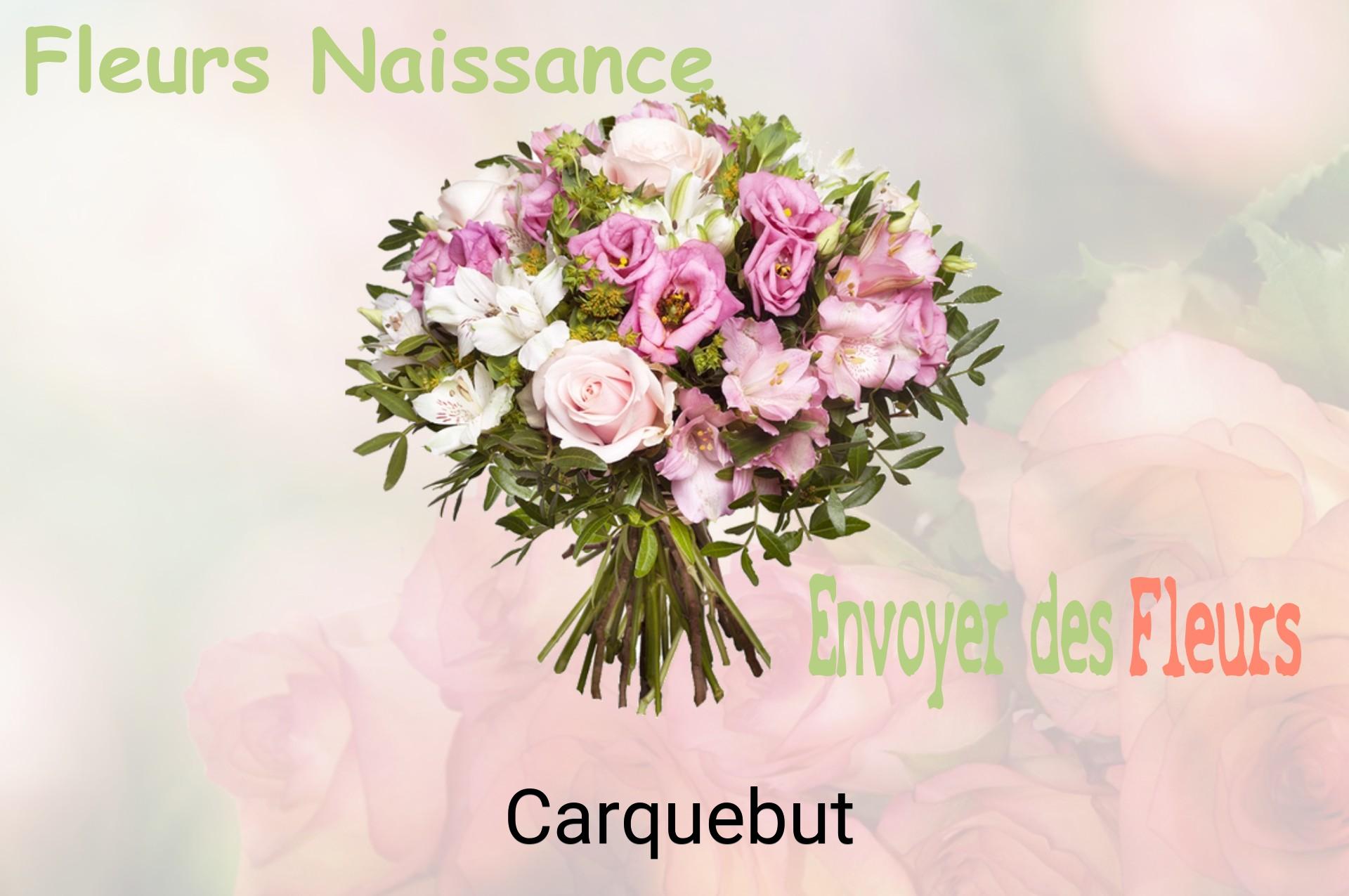 Bouquet de fleurs de naissance livré à Carquebut